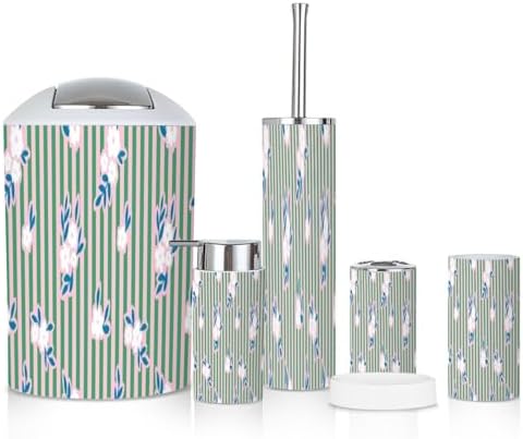6 Piece Trendy Bathroom Accessories Set