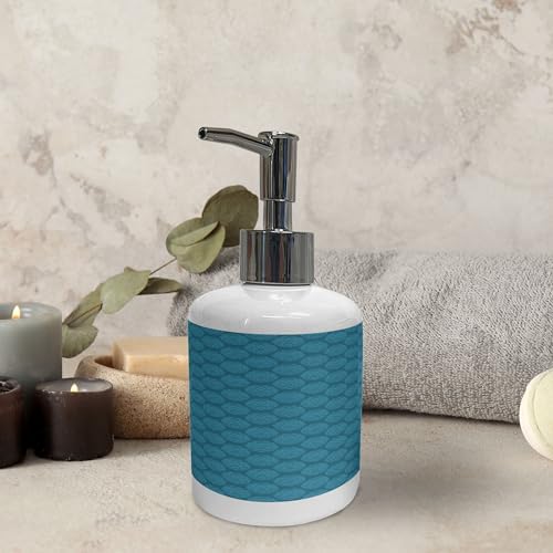 Ambesonne Egg Soap Dispenser Toothbrush Holder Set 1