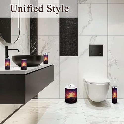 6 Piece Desert Cactus Bathroom Accessories Set