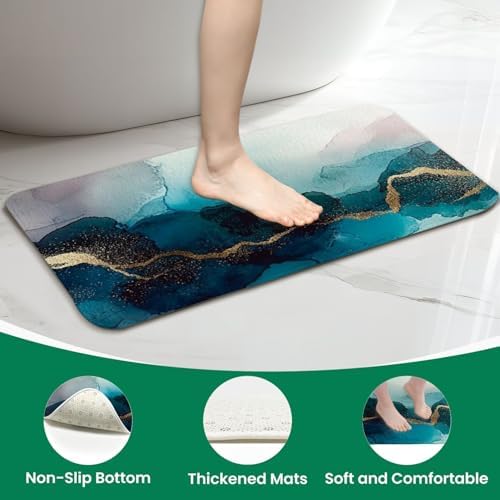 JCOOKLOFTS 4 Piece Shower Curtain Set with Rugs Mats and Lid Cover