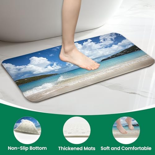 4 Piece Shower Curtain Set with Non-Slip Rugs and Cushions