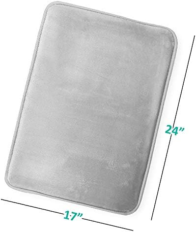 Clara Clark Velvet Bath Mat - Non-Slip Ultra Soft 17 x 24 Inches