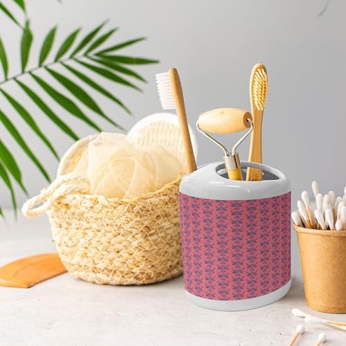 Ambesonne Ethnic Soap Dispenser Toothbrush Holder Set