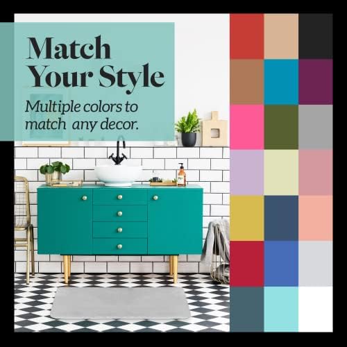 Genteele Non Slip Bath Mat - Quick Dry Memory Foam 17x24