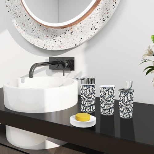 Boho Bathroom Accessory Set with 6 Pieces