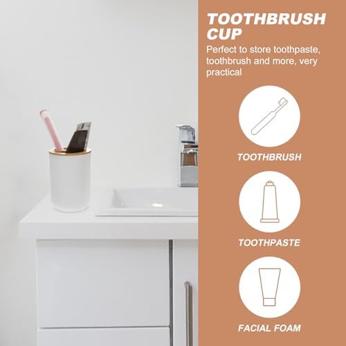PRETYZOOM White Bathroom Storage Tray Set