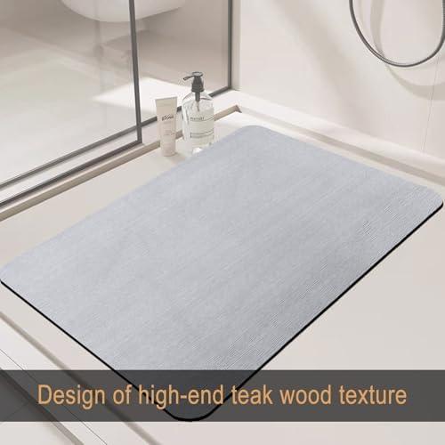BETOVV Cushioned Shower Mat - Non-Slip Textured Extra Large