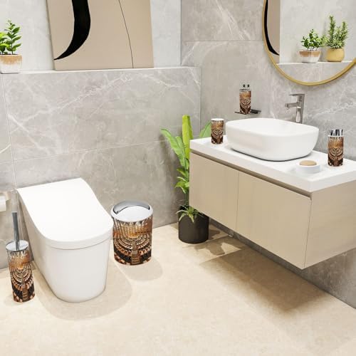 6 Piece Boho Style Bathroom Accessories Set 1