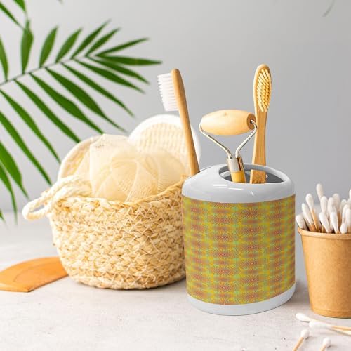 Ambesonne Exotic Soap Toothbrush Holder Set