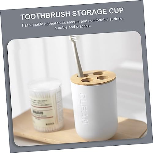 LABRIMP 4-Piece Bathroom Set with White Lotion Bottle