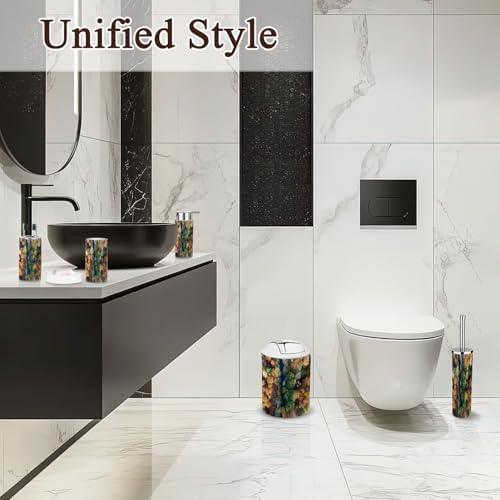 6 Piece Autumn Woodland Bathroom Accessories Set