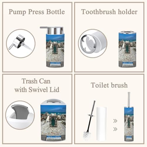 6 Piece Cape Agulhas Boho Bathroom Set