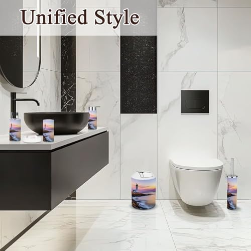 6 Piece Bathroom Accessories Set Fort Pickering Lighthouse