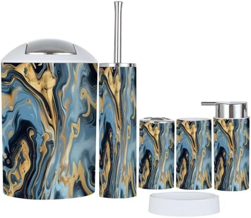 TRANQDEHOM 6 Piece Bathroom Accessory Set 1