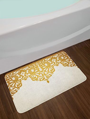 Ambesonne Antique Bath Mat with Non-Slip Backing