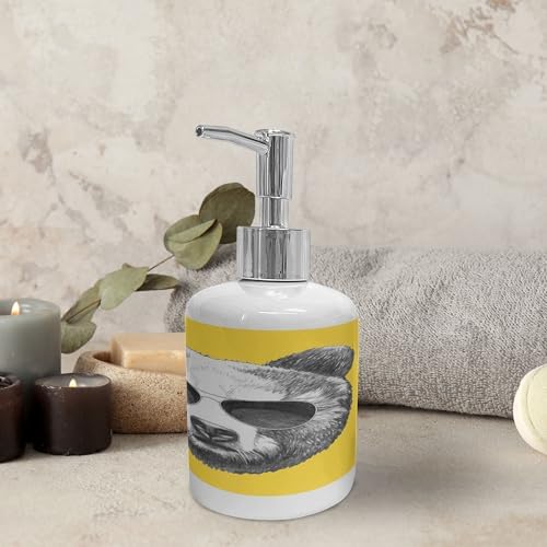 Ambesonne Ceramic Soap Toothbrush Holder Set 2 Pcs Bear Design
