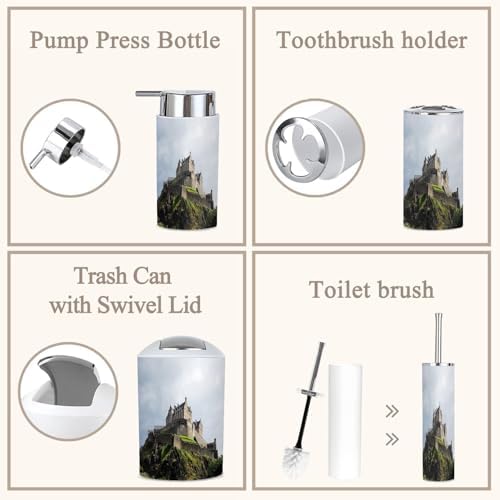 6 Piece Boho Bathroom Decor Accessories Set