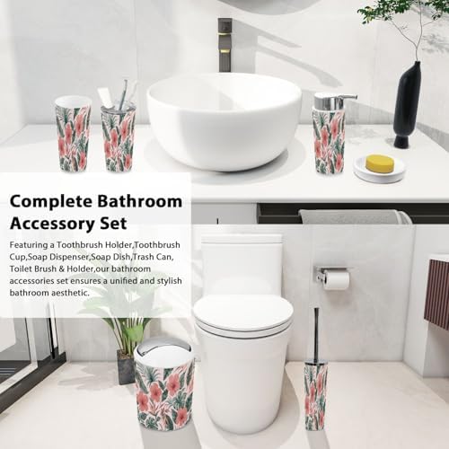 Boho Bathroom Accessories Set 6 Piece