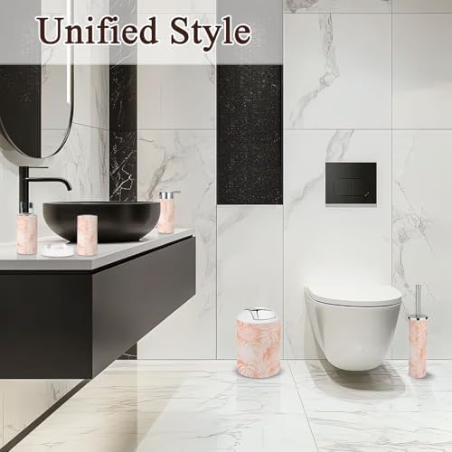 6-Piece Tropical Leaves Bathroom Accessories Set