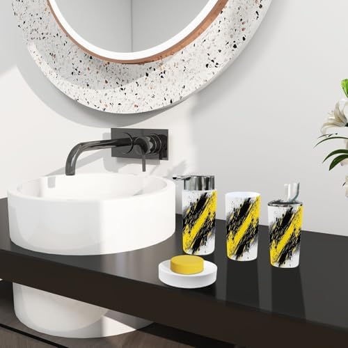 Boho Abstract 6 Piece Bathroom Accessories Set