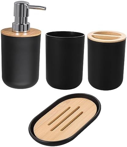 Cabilock Bath Accessories Set with Cup Holder and Toothbrush Holder 1