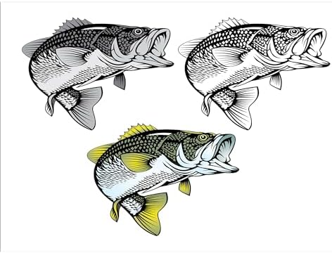Ambesonne Bass Fish Soap Dispenser Toothbrush Holder Set 2 Pcs
