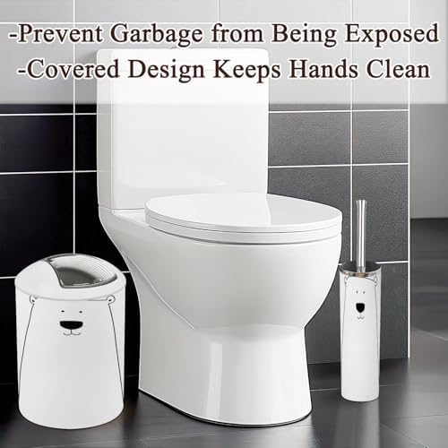 Minimalist Polar Bear Bathroom Accessories Set 6 Pcs 1