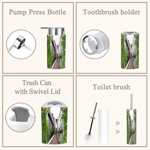 GISGBJW 6 Piece Bathroom Accessories Set