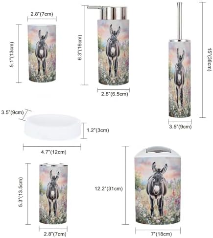 TRANQDEHOM Bathroom Accessory Set 6 Piece