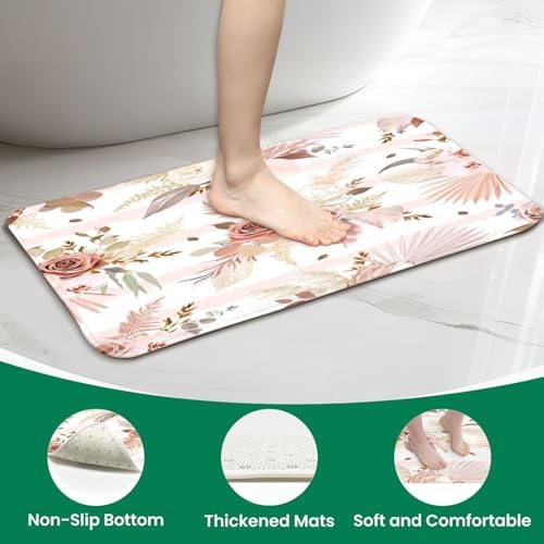 4 Piece Shower Curtain Set with Rugs and Mat Covers
