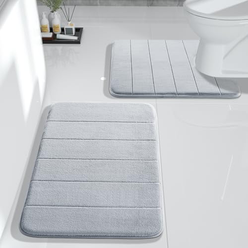 Yimobra Memory Foam Bath Mat Set 2-Piece