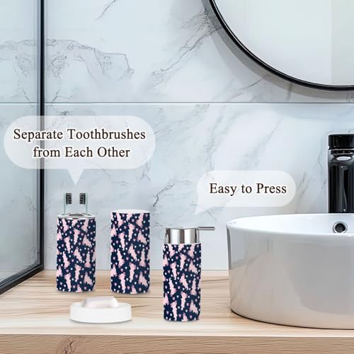 6 Piece Axolotl Bathroom Accessories Set 1