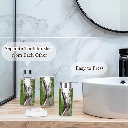 GISGBJW 6 Piece Bathroom Accessories Set