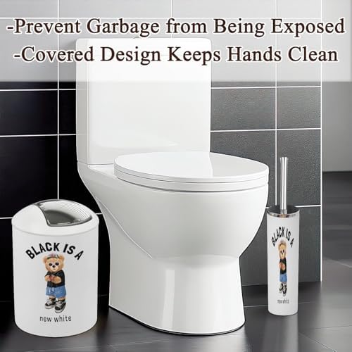 Bathroom Accessories Set 6 Pcs Modern Black Design