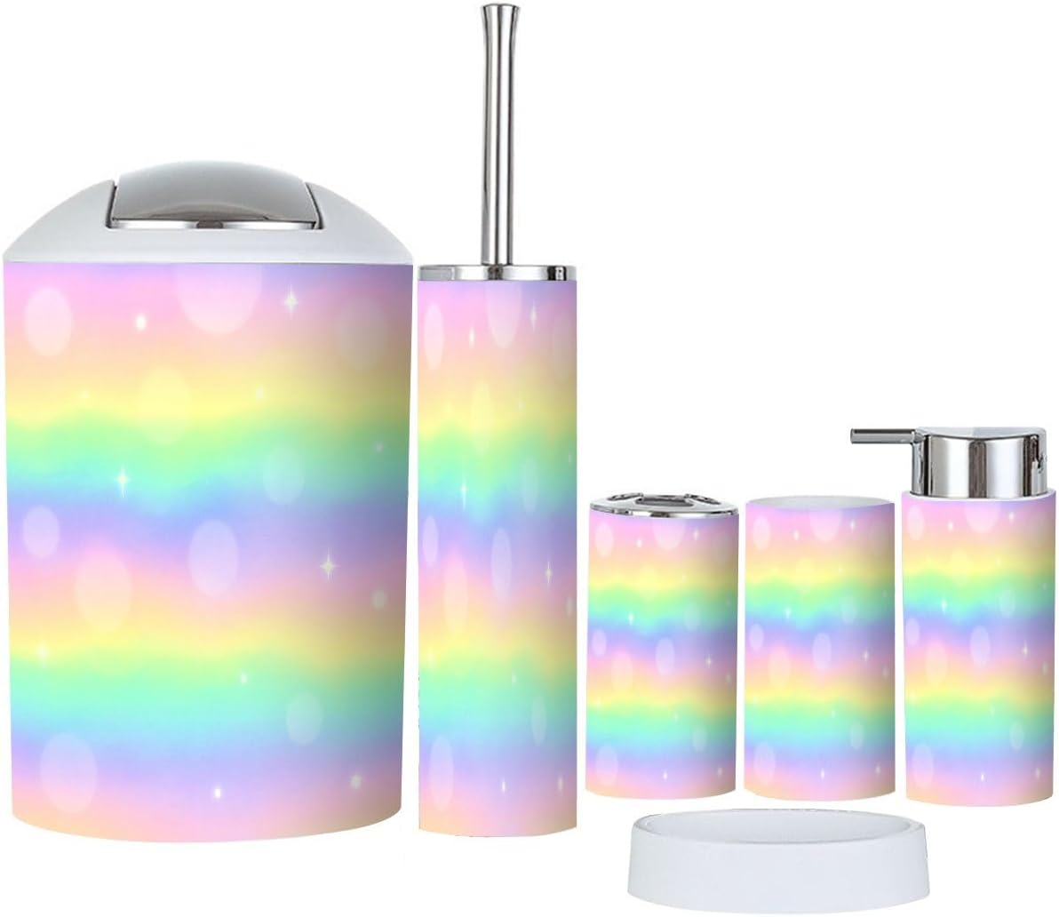 Boho Galaxy Bathroom Accessory Set 6 Piece