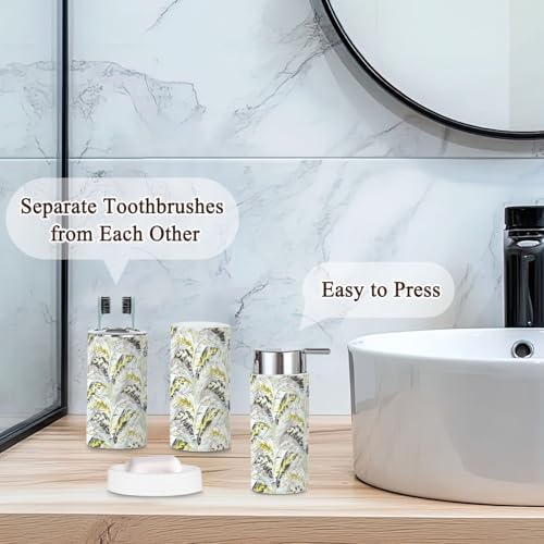 Bathroom Accessories Set 6 Pcs Modern Seamless Design 1