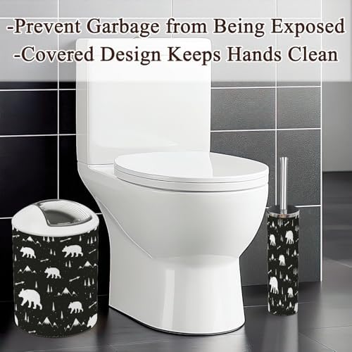 Stylish Cartoon Bathroom Accessories 6 Pcs Set