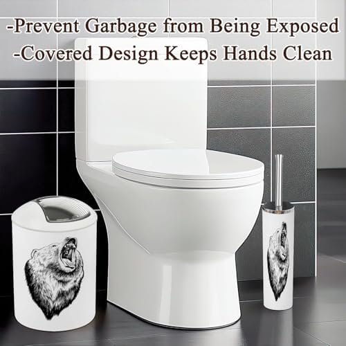 Bathroom Accessories Set 6 Pcs Engraved Style Decor
