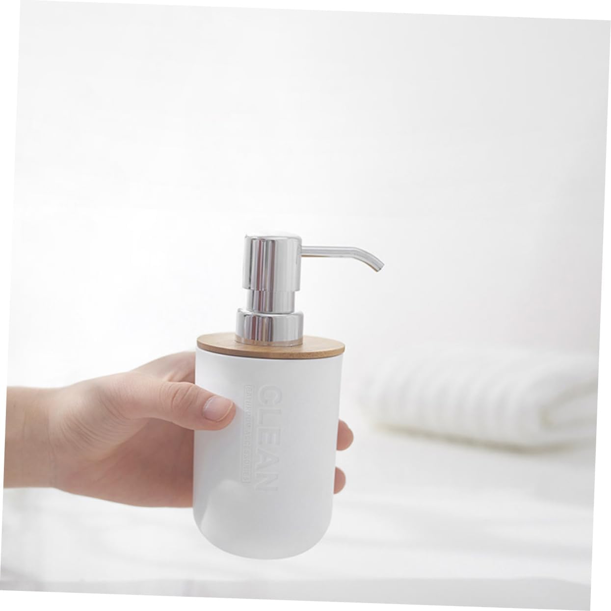 UTHCLO 4-Piece Bathroom Soap Dispenser Set with Toothbrush Holder