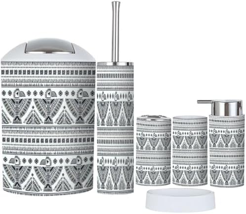 Tribal Bathroom Accessories Set 6 Pcs 1