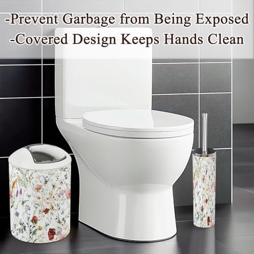 6 Piece Wildflower Bathroom Accessories Set 1