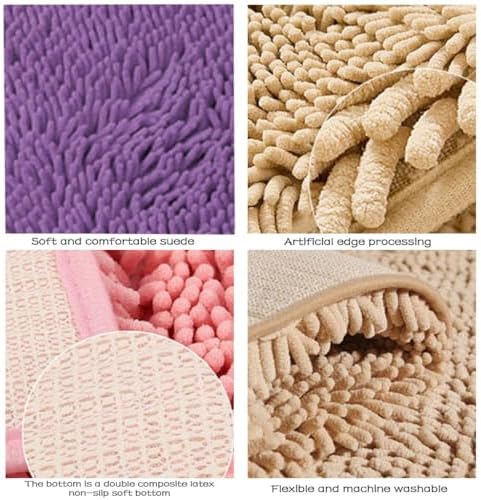 Gooddyiyukey Bath Mat Set 2024 Non-Slip Plush Thick Microfiber