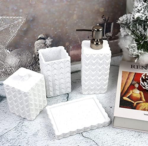 Hymmah Bathroom Accessories Set 4 Pcs Resin
