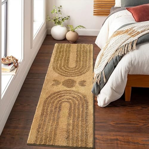 Boho Style 20x60 Bathroom Runner Rug