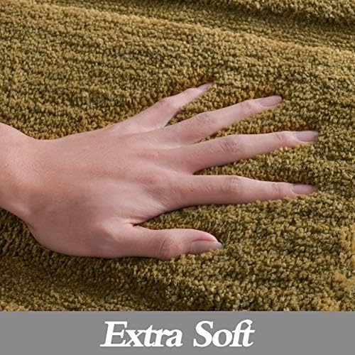 TOMORO Non-Slip Microfiber Bath Rug 175 x 27 inch Green