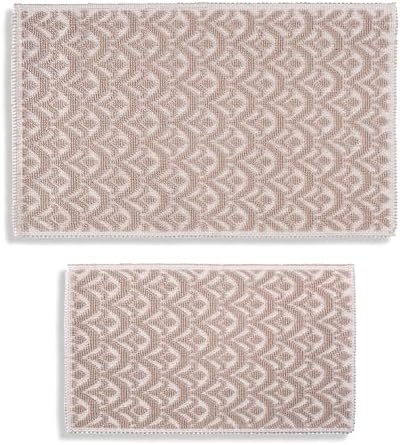 GOLD CASE Bath Rugs Set of 2 Beige 16x24 20x32