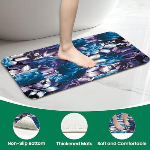 4 Pieces Shower Curtain Set with Rugs and Mats 1
