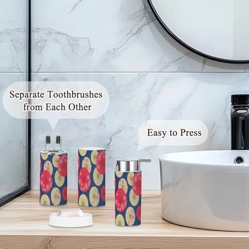 6 Pcs Bathroom Accessories Set - Durable Stylish