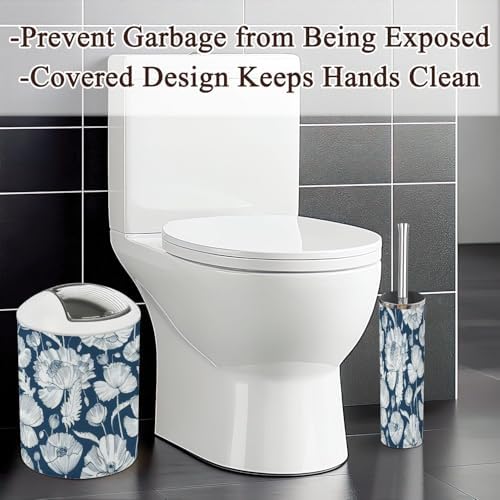 6 Piece Monochrome Bathroom Accessories Set
