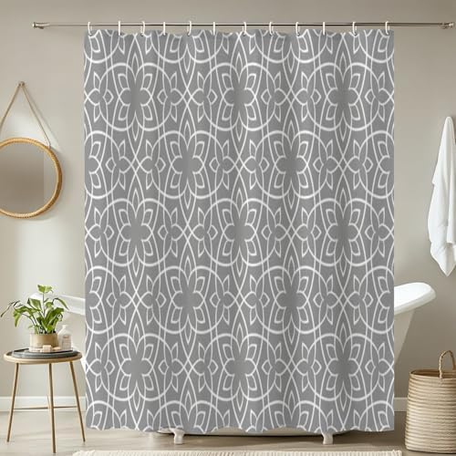 4 Piece JCOOKLOFTS Shower Set with Rugs Mats and Covers